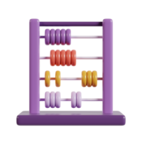 A colorful abacus designed for educational purposes, aiding in learning basic arithmetic. png