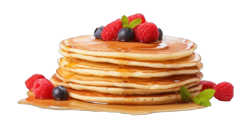 Collection of . Pancakes, isolated on a transparency background. png