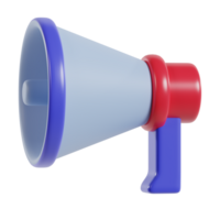 A colorful megaphone, typically used for amplifying sound and conveying messages. png