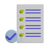A checklist with checkmarks, symbolizing task completion and organization. png