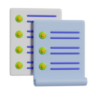 Two stylized notepads with lines and buttons for note-taking or task management. png