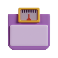 A colorful digital scale with a dial for measuring weight. png
