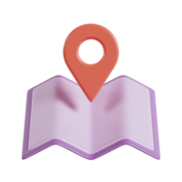 A stylized map with a location pin, symbolizing navigation and direction-finding. png