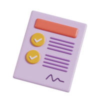A purple document with checkboxes and lines, suggesting a checklist or form. png