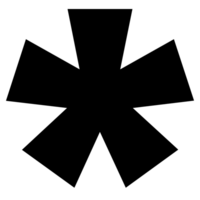 Asterisk Symbol on Transparent Background png