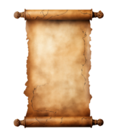 an old scroll on a transparent background png