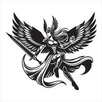 Majestic Dragons in Flight Clipart vector