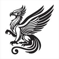 Ancient Phoenix Rising from the Ashes vector