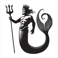Legendary Leviathan in the Stormy Seas vector