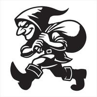 Intricate Mythical Creatures in Black and White vector