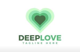 Creative Multiple Heart Shape Deep Love Logo Design Icon Symbol Illustrations. Multifunctional logo that can used in many business companies and services. its a fun and cool. It is ready to print vector