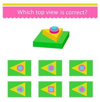 Logic puzzle. IQ training test. Printable worksheet vector