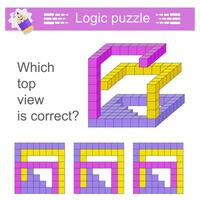 Logic game. IQ training test. vector