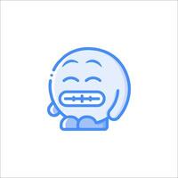 A cartoon character with a mouth open vector
