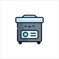 A cute little food processor icon vector