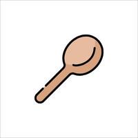 A spoon icon on a white background vector