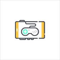 A game controller icon on a white background vector