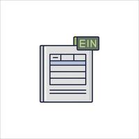 Document icon, ein, document, ein, document, ein, document, e vector