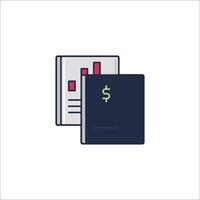 A folder with a dollar sign on it vector