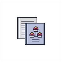 A book with a stack of books on top of it vector