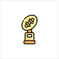 A trophy icon on a white background vector