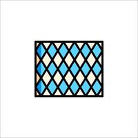 A blue and white square pattern on a white background vector
