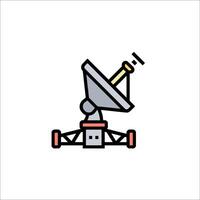 Satellite antenna icon illustration vector