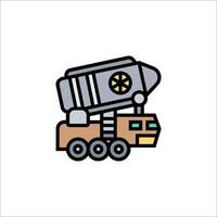 A cartoon rocket truck with a rocket on top vector
