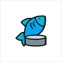 Fish icon on white background vector