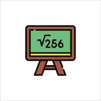A blackboard with the number 26 on it vector