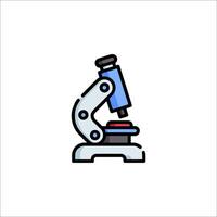 Microscope icon illustration vector