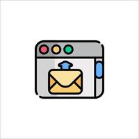 Email icon illustration vector