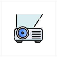 A projector icon on a white background vector