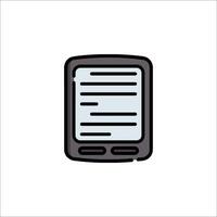 A tablet computer icon on a white background vector