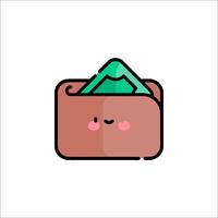 A wallet with a dollar sign in it vector