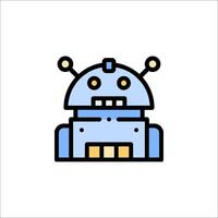 A robot icon on a white background vector