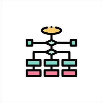 A simple icon of a tree with a person in the middle vector