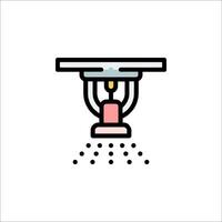 A shower head icon on a white background vector