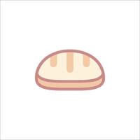 bread icon on white background vector