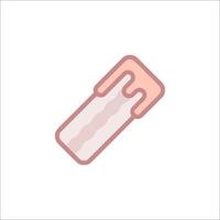 a bacon icon on a white background vector
