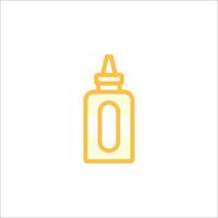 a bottle of liquid with a lid on it vector