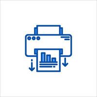 printer icon illustration vector