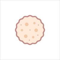 a cookie icon on a white background vector