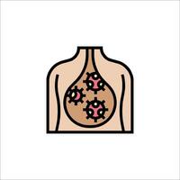a chest with a virus on it vector