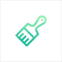 a paintbrush icon on a white background vector