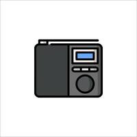Radio icon illustration on white background vector