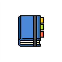 A notebook icon on a white background vector