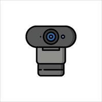A camera icon on a white background vector