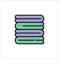 A stack of books icon on a white background vector