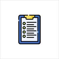 A clipboard with a check mark on it vector